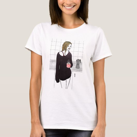 monrning_coffee t-shirt (Voorkant)