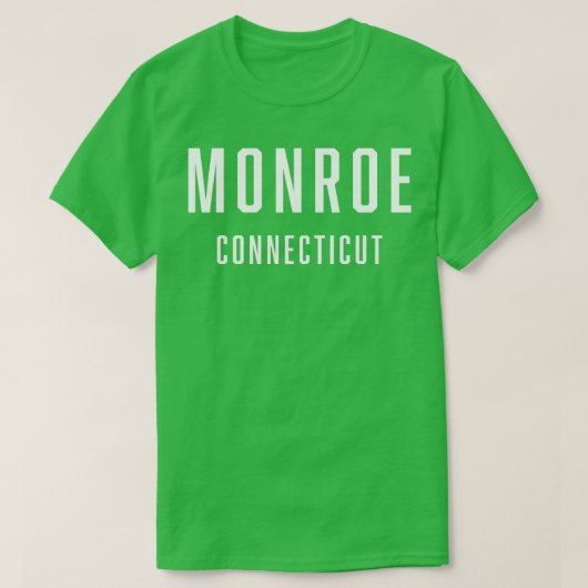 Monroe Connecticut T-shirt (Design voorkant)