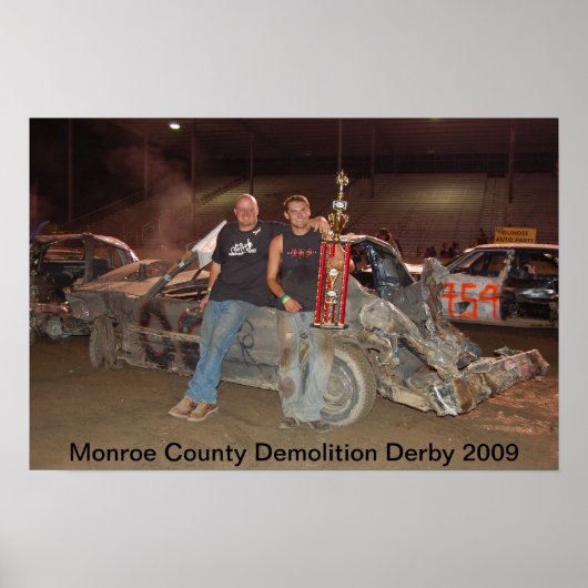 Monroe County Demolition Derby 2009 Poster (Voorkant)