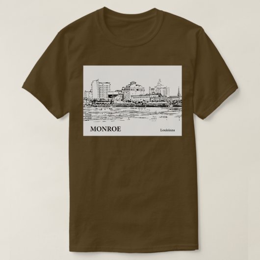 Monroe Louisiana T-shirt - 2 (Design voorkant)