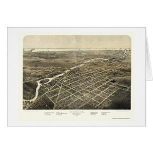 Monroe, MI Panorama Map - 1866