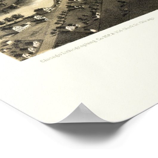 Monroe, MI Panorama Map - 1866 Poster (Hoek)