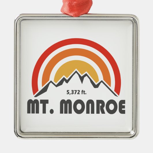 Monroe New Hampshire Metalen Ornament (Voorkant)