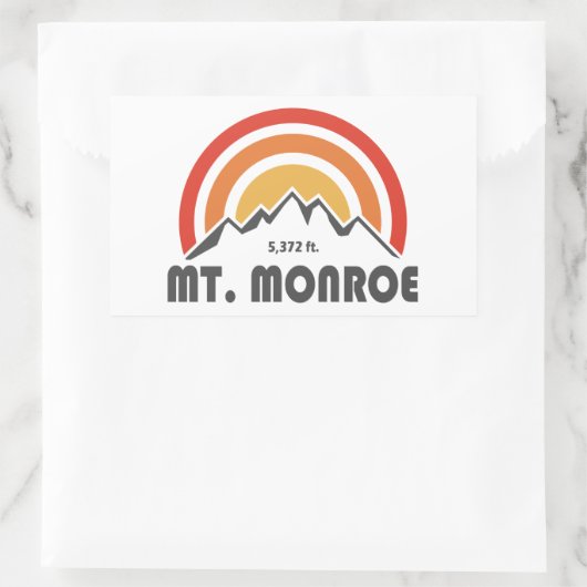 Monroe New Hampshire Rechthoekige Sticker (Tas)