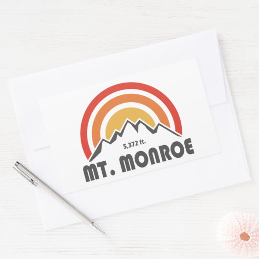 Monroe New Hampshire Rechthoekige Sticker (Envelop)
