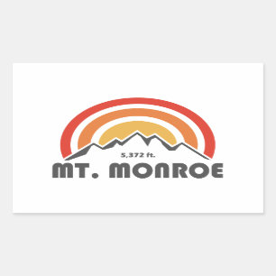 Monroe New Hampshire Rechthoekige Sticker