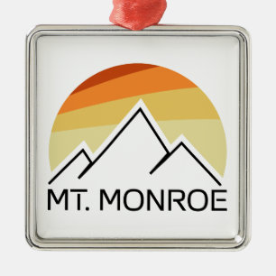 Monroe New Hampshire Retro Metalen Ornament