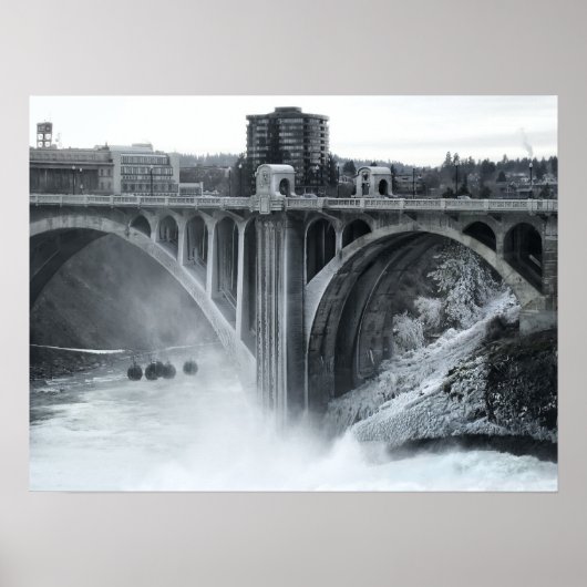 Monroe St Bridge 2 - Spokane Washington Poster (Voorkant)