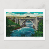 Monroe Street Bridge en Herfsten op Spokane River Briefkaart (Voorkant)