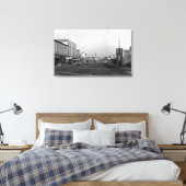 Monroe, WA - Downtown Street Scene Canvas Afdruk (Insitu (Slaapkamer))