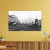 Monroe, WA - Downtown Street Scene Canvas Afdruk (Insitu (Woonkamer))