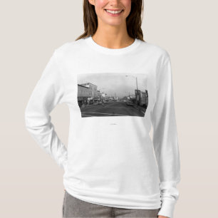 Monroe, WA - Downtown Street Scene T-shirt