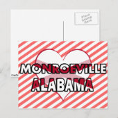 Monroeville, Alabama Briefkaart (Voorkant / Achterkant)