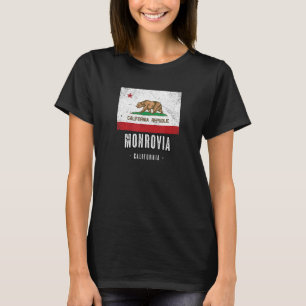 Monrovia - Californië Cali Stad Souvenir - Ca Vlag T-shirt