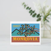 Monrovia Flag Briefkaart (Staand voorkant)