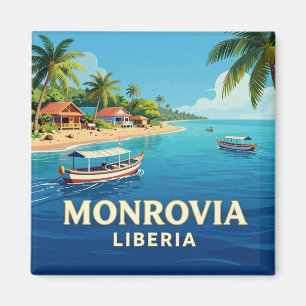 🌊 Monrovia Liberia Atlantische kust reis Magneet
