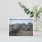 Monrovia - Liberia - Broad Street - Briefkaart (Staand voorkant)