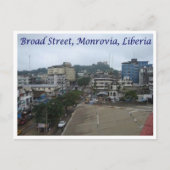 Monrovia - Liberia - Broad Street - Briefkaart (Voorkant)