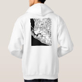 Monrovia Liberia City Map Hoodie (Achterkant)