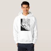 Monrovia Liberia City Map Hoodie (Voorkant volledig)