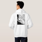 Monrovia Liberia City Map Hoodie (Achterkant volledig)
