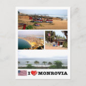 Monrovia - Liberia - I Love - Briefkaart (Voorkant)