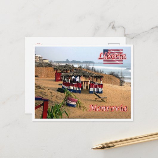 Monrovia - Liberia - Panorama - Briefkaart (Voorkant / Achterkant in situ)