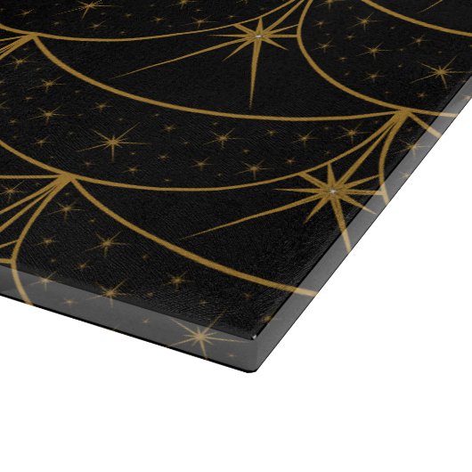 Mons en sterren Glazen snijvlak 15x11 Snijplank (Hoek)