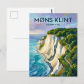 Møns Klint Denemarken Briefkaart (Voorkant / Achterkant)