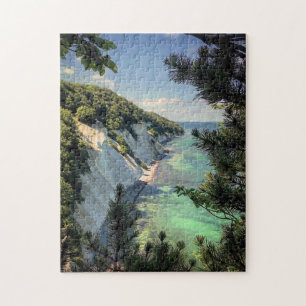 Møns Klint Denmark gestiliseerd Legpuzzel