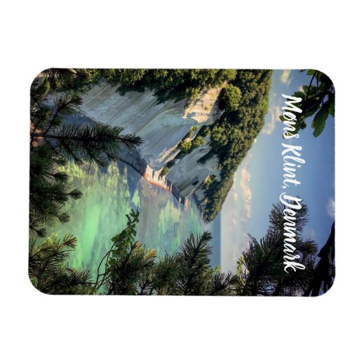 Møns Klint Denmark gestiliseerd Magneet (Horizontaal)