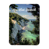 Møns Klint Denmark gestiliseerd Magneet (Verticaal)