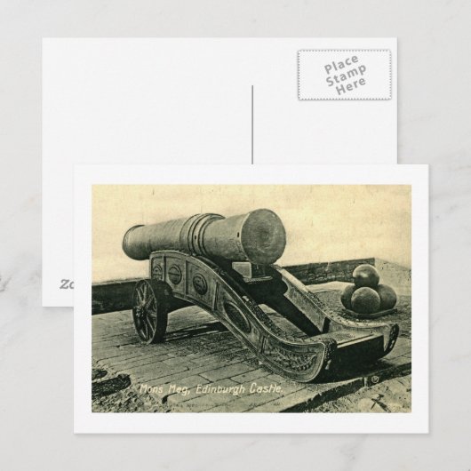 Mons Meg Cannon, Edinburgh Castle, Schotland Briefkaart (Voorkant / Achterkant)