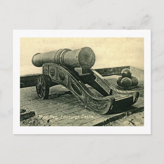 Mons Meg Cannon, Edinburgh Castle, Schotland Briefkaart (Voorkant)