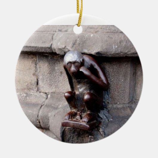 Mons Monkey Keramisch Ornament (Voorkant)