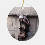 Mons Monkey Keramisch Ornament (Links)