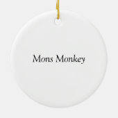 Mons Monkey Keramisch Ornament (Achterkant)