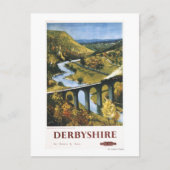 Monsal Dale, Train and Viaduct British Rail Briefkaart (Voorkant)