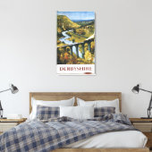 Monsal Dale, Train and Viaduct British Rail Canvas Afdruk (Insitu (Slaapkamer))