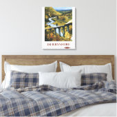 Monsal Dale, Train and Viaduct British Rail Canvas Afdruk (Insitu (Slaapkamer))