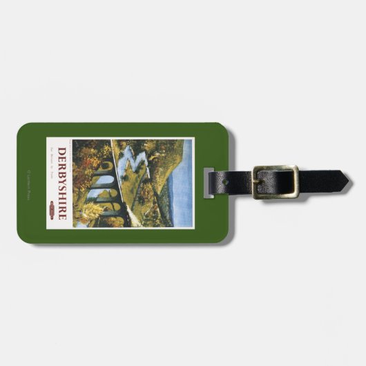 Monsal Dale, Train en Viaduct British Rail Bagagelabel (Voorkant horizontaal)