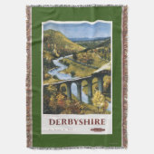 Monsal Dale, Train en Viaduct British Rail Deken (Voorkant Verticaal)