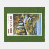 Monsal Dale, Train en Viaduct British Rail Fleece Deken (Voorkant (Horizontaal))