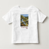 Monsal Dale, Train en Viaduct British Rail Kinder Shirts (Voorkant)