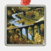 Monsal Dale, Train en Viaduct British Rail Metalen Ornament (Voorkant)