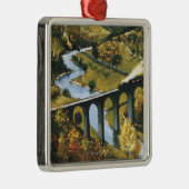 Monsal Dale, Train en Viaduct British Rail Metalen Ornament (Rechts)