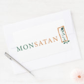 Monsanto = Monsatan Rechthoekige Sticker (Envelop)