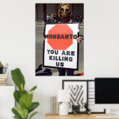 Monsanto Protester Poster (Thuiskantoor)
