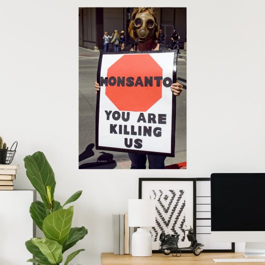 Monsanto Protester Poster (Thuiskantoor)