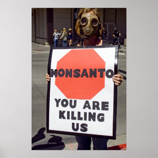 Monsanto Protester Poster (Voorkant)